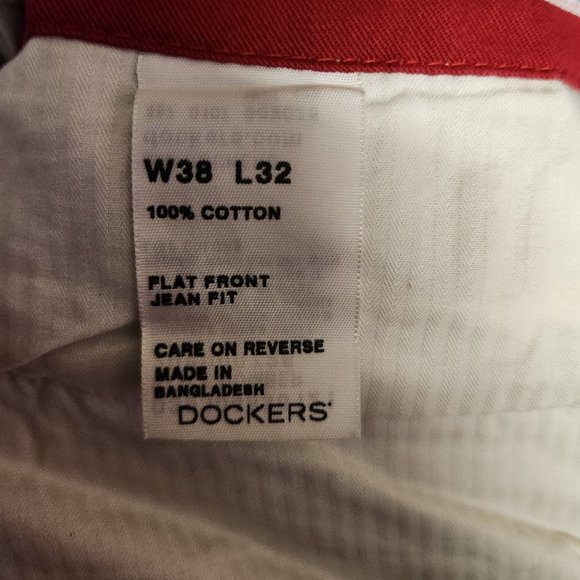 Dockers Men's Dessert Sand Beige Flat Front Dress Pants 38x32 - Picture 3 of 3